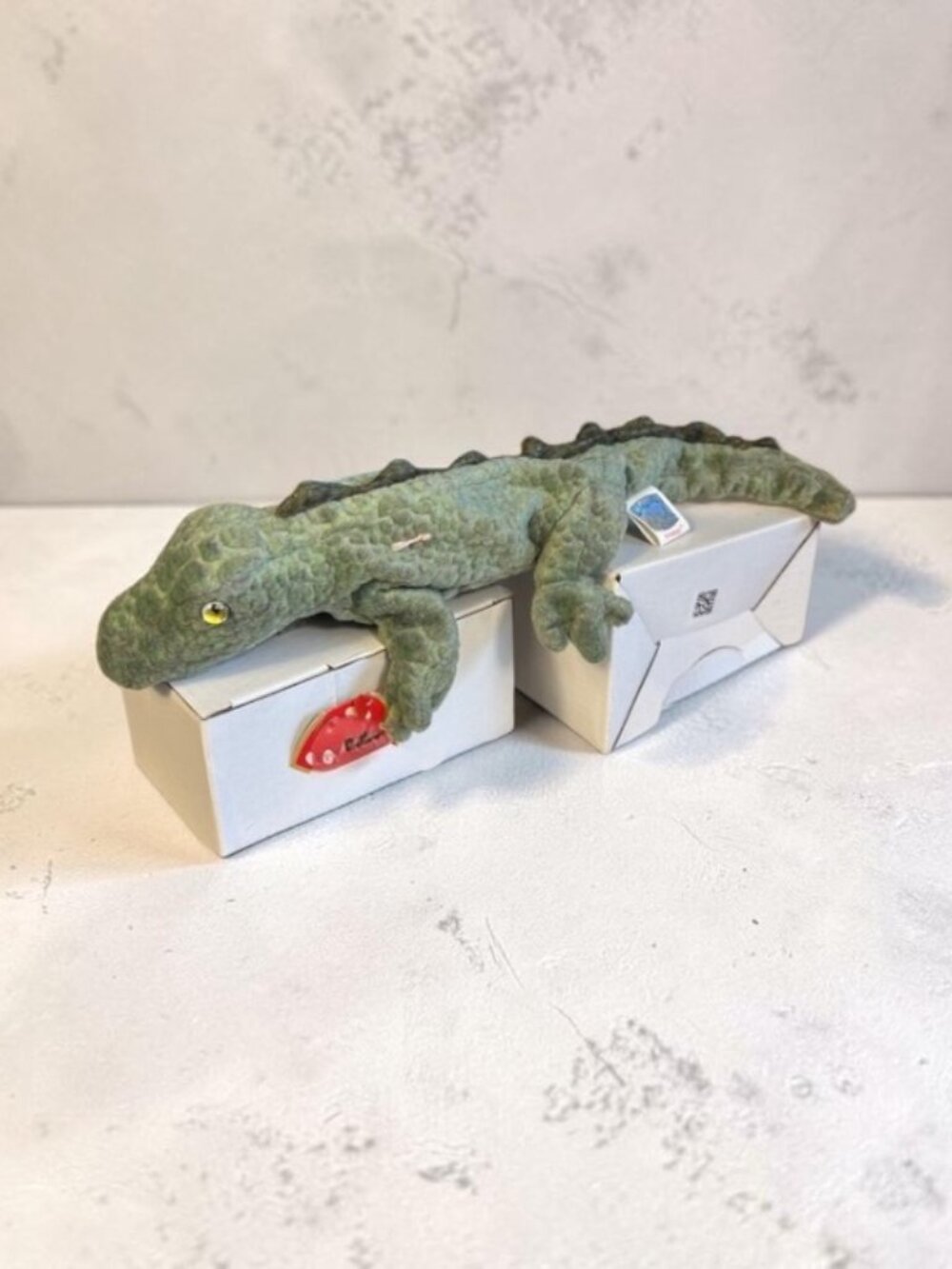 NWT-Vintage Ty Beanie Baby Swampy the Alligator 2000 Retired Stuffed Animal MWMT